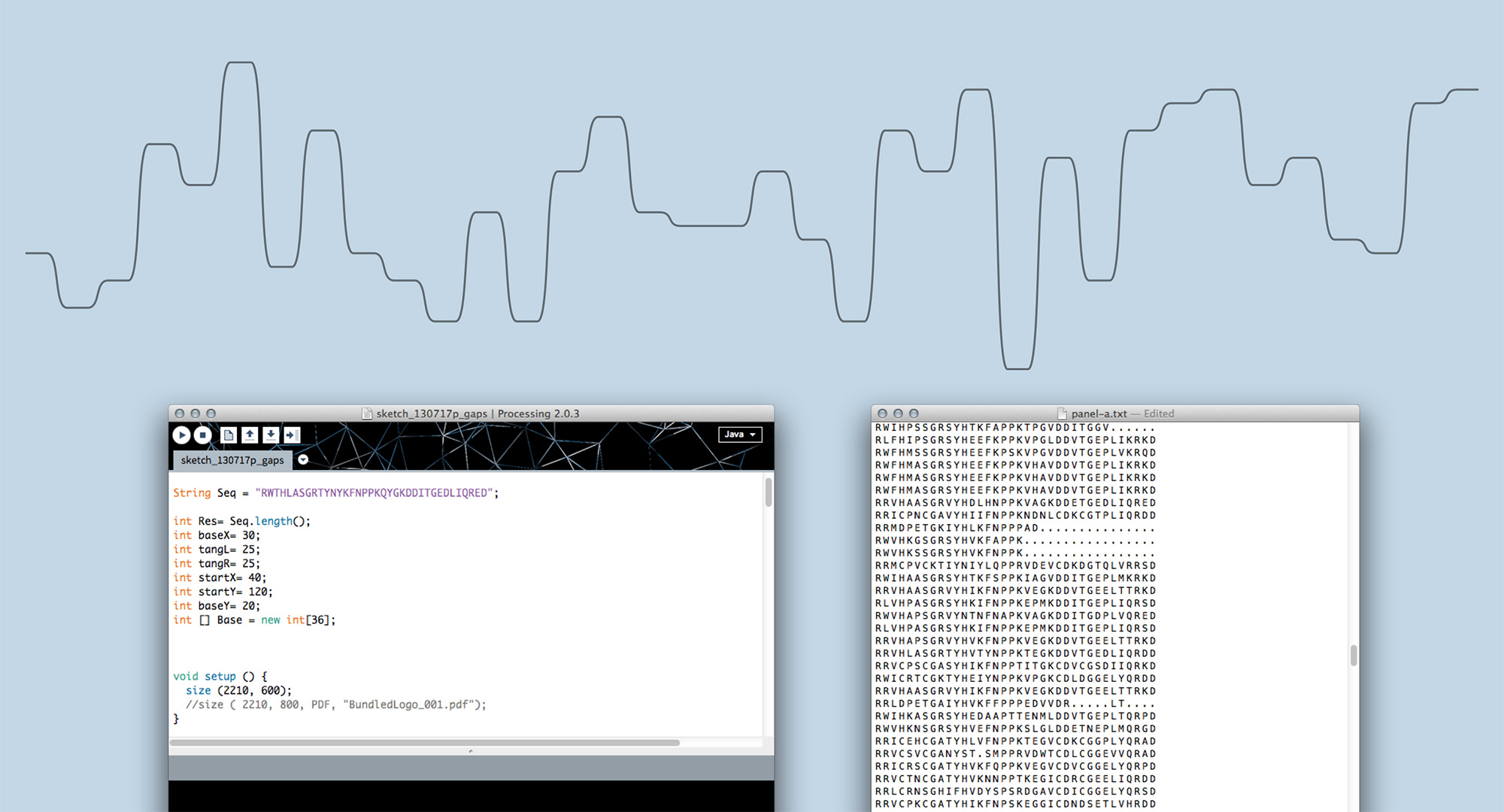 Sequence Bundles proof of concept app in Processing